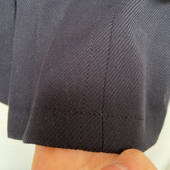 navy blue front slit LOFT pencil skirt, 00P - Picture 4 of 5